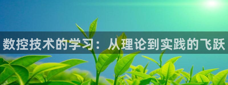 天辰娱乐新:数控技术的学习:从理论到实践的飞跃