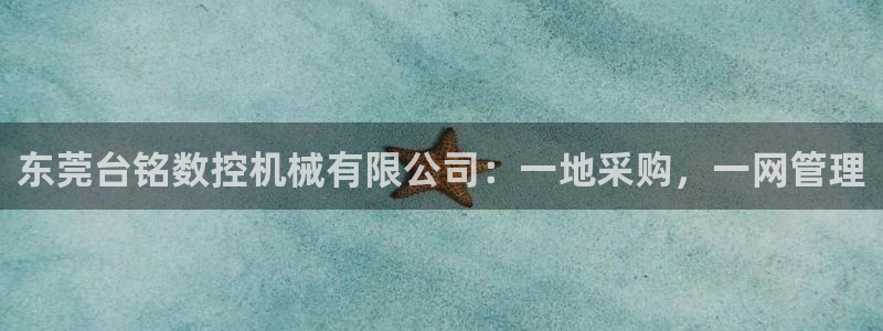 天辰娱乐直属：东莞台铭数控机械有限公司：一地采购，一网管理